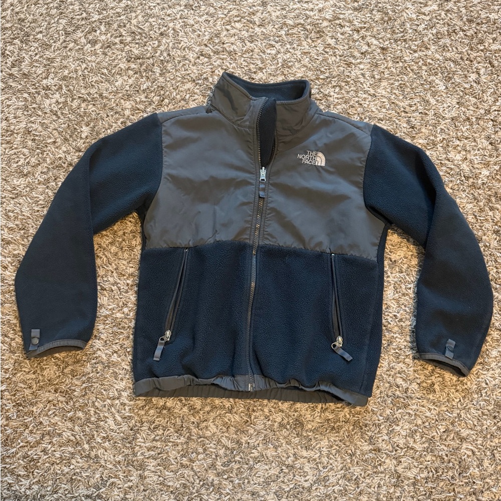 The North Face Two-Tone Dark Blue & Charcoal Fleece Jacket